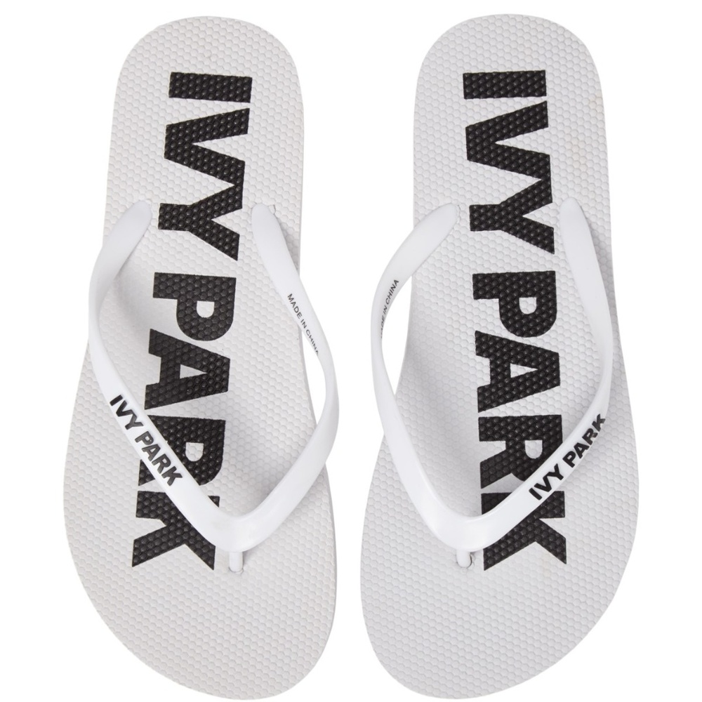 NEW IVY PARK FLIP FLOPS LOGO